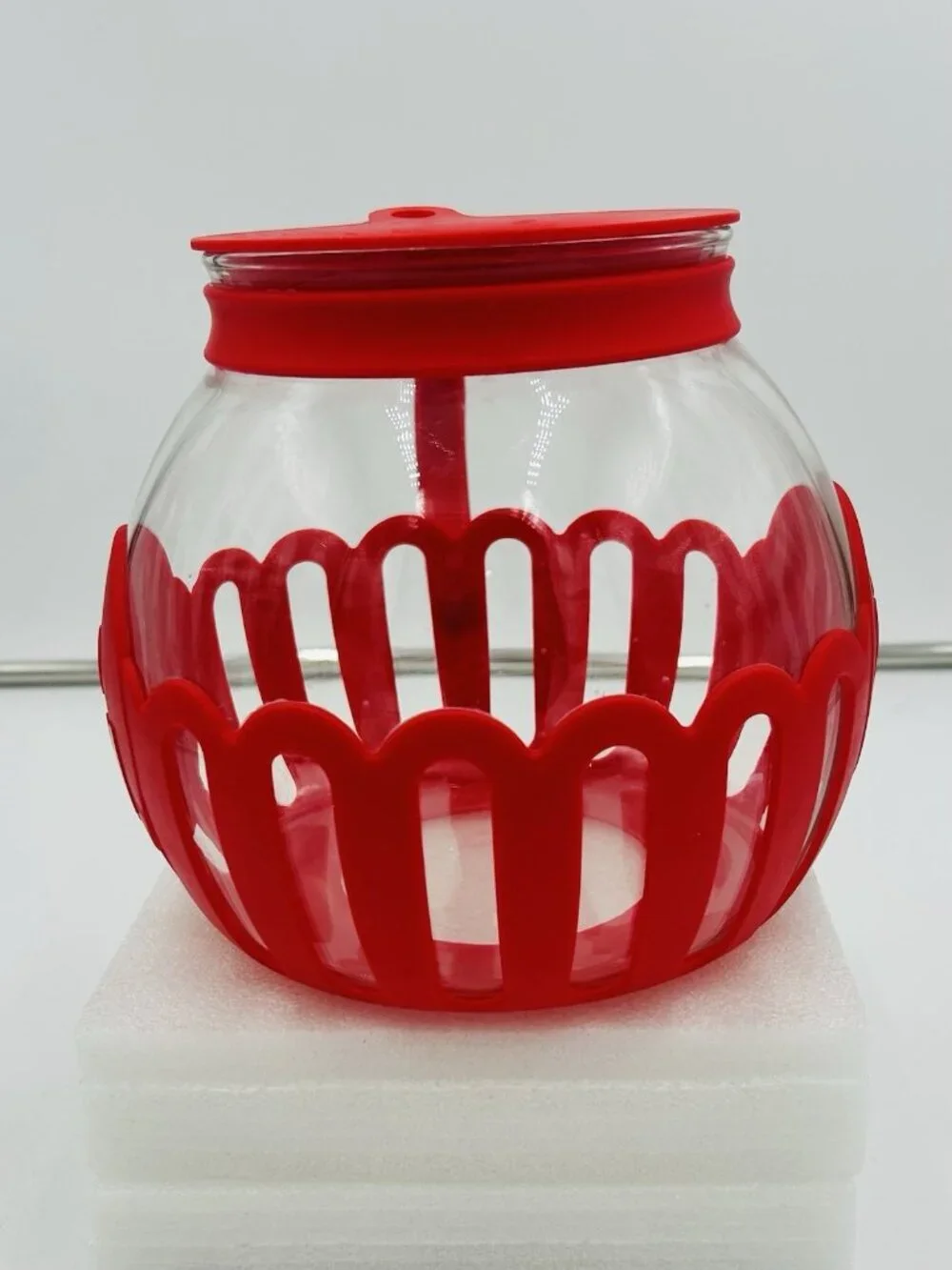 Ecolution Micro-Pop Popcorn Popper With 3-in-1 Lid 1.5 Quart Red